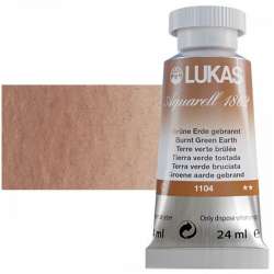 Lukas - Lukas Aquarell 1862 Artist 24ml Sulu Boya 1104 Burnt Green Earth Seri 2