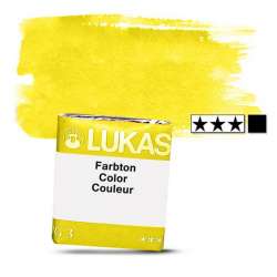 Lukas - Lukas 1862 Artist Yarım Tablet Sulu Boya 1026 Cadmium Yellow L S3