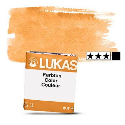 Lukas 1862 Artist Yarım Tablet Sulu Boya 1028 Cadmium Orange S3