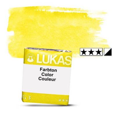 Lukas 1862 Artist Yarım Tablet Sulu Boya 1045 P Yellow Light S2