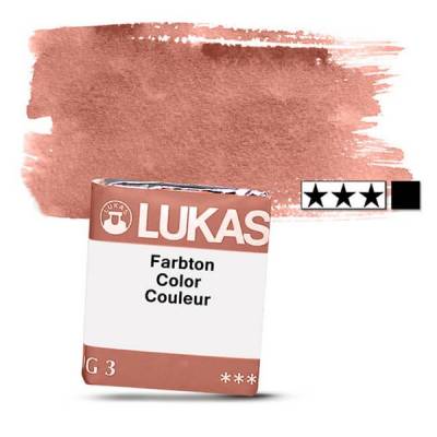 Lukas 1862 Artist Yarım Tablet Sulu Boya 1054 English Red L S2