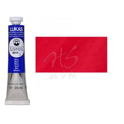 Lukas Su Bazlı Linol Baskı Boyası Koyu Kırmızı No:9009 20ml