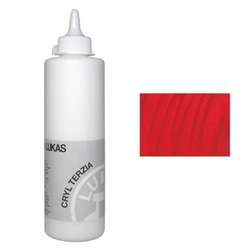 Lukas - Lukas Terzia 500ml Akrilik Boya No:4874 Cadmium Red Deep Hue