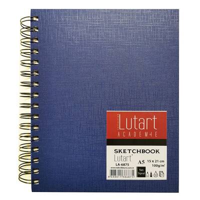 Lutart Academie Sketchbook Spiralli Sert Kapak Çizim Defteri 15x21cm LA-6875 100 Yaprak / 100g