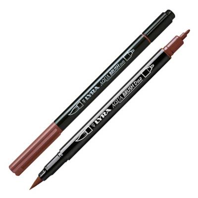 Lyra Aqua Brush Duo Fırça Uçlu Kalem - 76 Van Dyck Brown