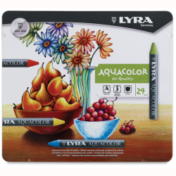 Lyra - Lyra Aquacolor Aquarell Sulandırılabilen Pastel Boya 24 Renk