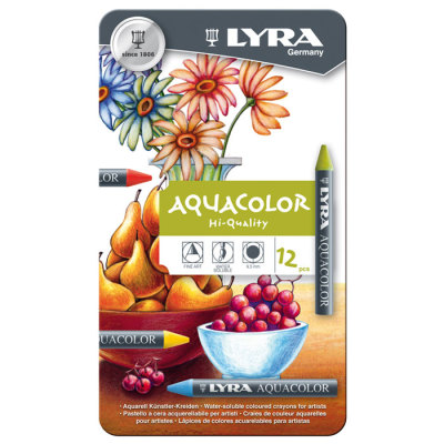 Lyra Aquacolor Aquarell Sulandırılabilen Pastel Boya 12 Renk