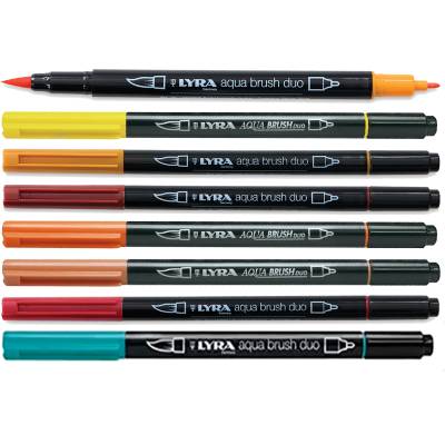 Lyra Duo Brush Pen Markör Set 2