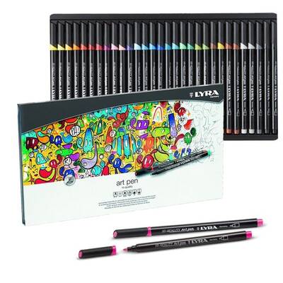 Lyra Hi-Quality Metal Art Pen 30lu Set