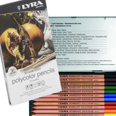 Lyra Rembrandt Polycolor Kuru Boya Kalemi 12li Set