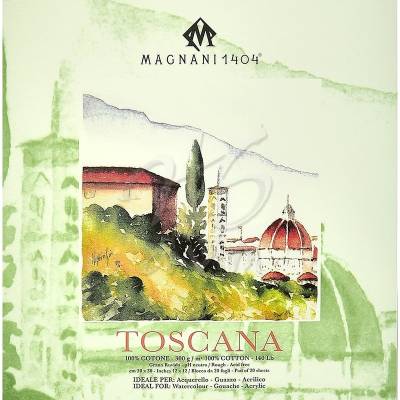 Magnani1404 TOSCANA Rough Akrilik Sulu Boya Blok 300g 20 Sy 30x30