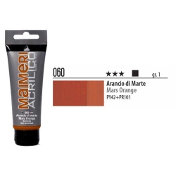 Maimeri - Maimeri Acrilico Akrilik Boya 060 Mars Orange 200ml