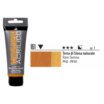 Maimeri Acrilico Akrilik Boya 161 Raw Sienna 200ml