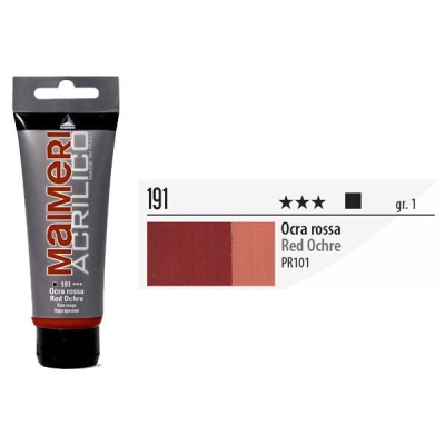 Maimeri Acrilico Akrilik Boya 191 Red Ochre 200ml