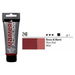 Maimeri - Maimeri Acrilico Akrilik Boya 248 Mars Red 200ml