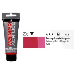 Maimeri - Maimeri Acrilico Akrilik Boya 256 Primary Red- Magenta 200ml