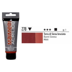 Maimeri - Maimeri Acrilico Akrilik Boya 278 Burnt Sienna 200ml