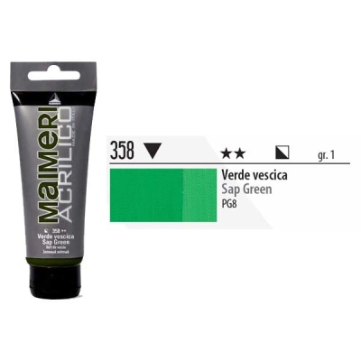 Maimeri Acrilico Akrilik Boya 358 Sap Green 200ml