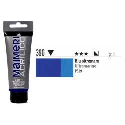 Maimeri - Maimeri Acrilico Akrilik Boya 390 Ultramarine 200ml