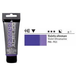 Maimeri - Maimeri Acrilico Akrilik Boya 440 Violet Ultramarine 200ml