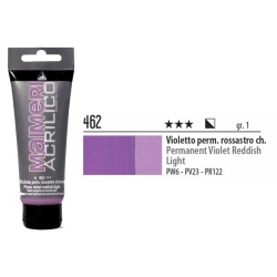 Maimeri - Maimeri Acrilico Akrilik Boya 462 Permanent Violet Red Light 200ml