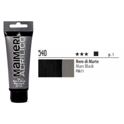 Maimeri - Maimeri Acrilico Akrilik Boya 540 Mars Black 200ml