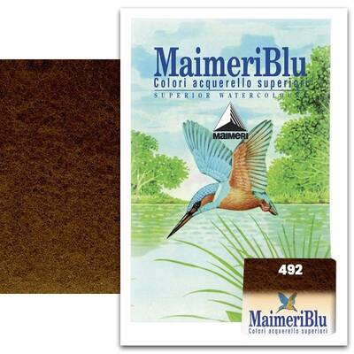 Maimeri Blu 1/2 Tablet Sulu Boya S1 No:492 Burnt Umber