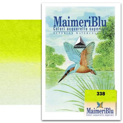 Maimeri Blu 1/2 Tablet Sulu Boya S2 No:338 Permanent Green Yellowish