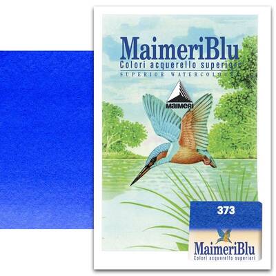 Maimeri Blu 1/2 Tablet Sulu Boya S4 No:373 Cobalt Blue Light