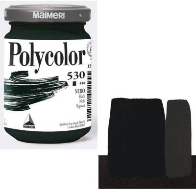 Maimeri Polycolor Akrilik Boya 140ml Black 530