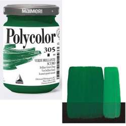 Maimeri - Maimeri Polycolor Akrilik Boya 140ml Brilliant Green Deep 305