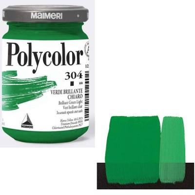 Maimeri Polycolor Akrilik Boya 140ml Brilliant Green Light 304