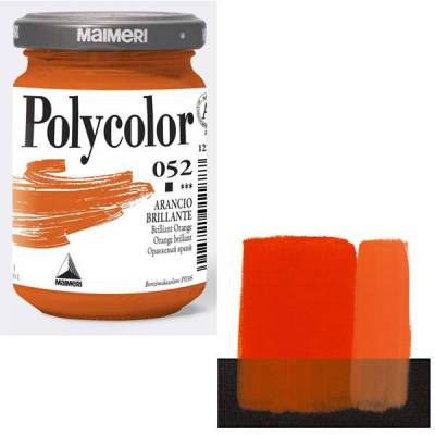 Maimeri Polycolor Akrilik Boya 140ml Brilliant Orange 052