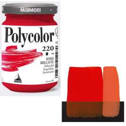 Maimeri - Maimeri Polycolor Akrilik Boya 140ml Brilliant Red 220
