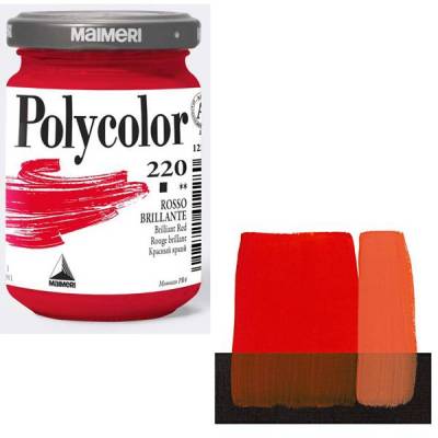 Maimeri Polycolor Akrilik Boya 140ml Brilliant Red 220