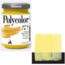 Maimeri - Maimeri Polycolor Akrilik Boya 140ml Brilliant Yellow 074