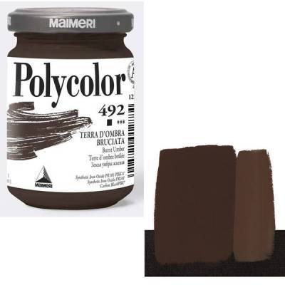 Maimeri Polycolor Akrilik Boya 140ml Burnt Umber 492