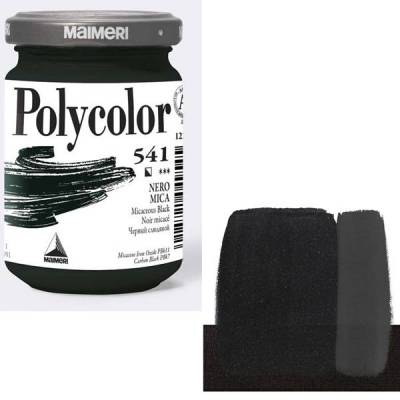 Maimeri Polycolor Akrilik Boya 140ml Micaceous Black 541