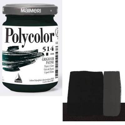 Maimeri Polycolor Akrilik Boya 140ml Paynes Grey 514