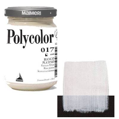 Maimeri Polycolor Akrilik Boya 140ml Pilatinum White 017