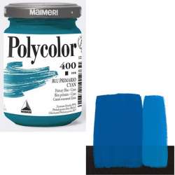 Maimeri - Maimeri Polycolor Akrilik Boya 140ml Primary Blue-Cyan 400