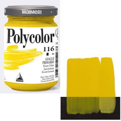 Maimeri Polycolor Akrilik Boya 140ml Primary Yellow 116