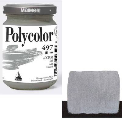 Maimeri Polycolor Akrilik Boya 140ml Steel 497