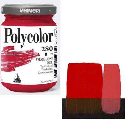 Maimeri Polycolor Akrilik Boya 140ml Vermilion (Hue) 280