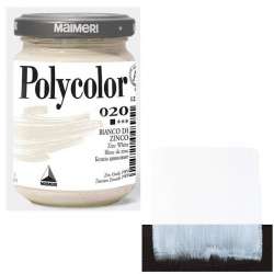 Maimeri - Maimeri Polycolor Akrilik Boya 140ml Zinc White 020