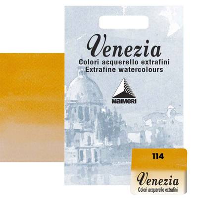 Maimeri Venezia Yarım Tablet Sulu Boya No:114 Permanent Yellow Deep