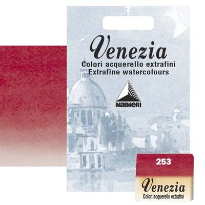 Maimeri Venezia Yarım Tablet Sulu Boya No:253 Permanent Red Deep