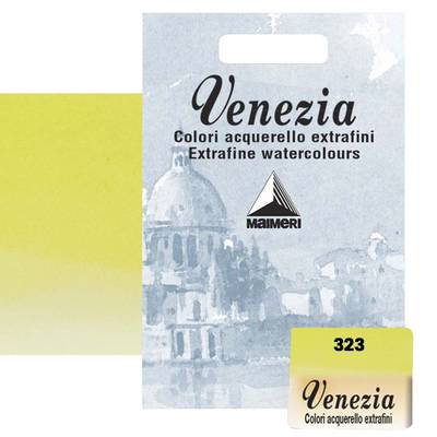 Maimeri Venezia Yarım Tablet Sulu Boya No:323 Yellowish Green