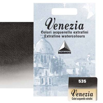 Maimeri Venezia Yarım Tablet Sulu Boya No:535 Ivory Black