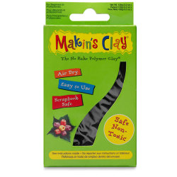 Makins Clay - Makin's Clay Hava ile Kuruyan Polimer Kil Black 120g Kod:32010